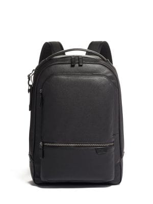 tumi leather laptop backpack