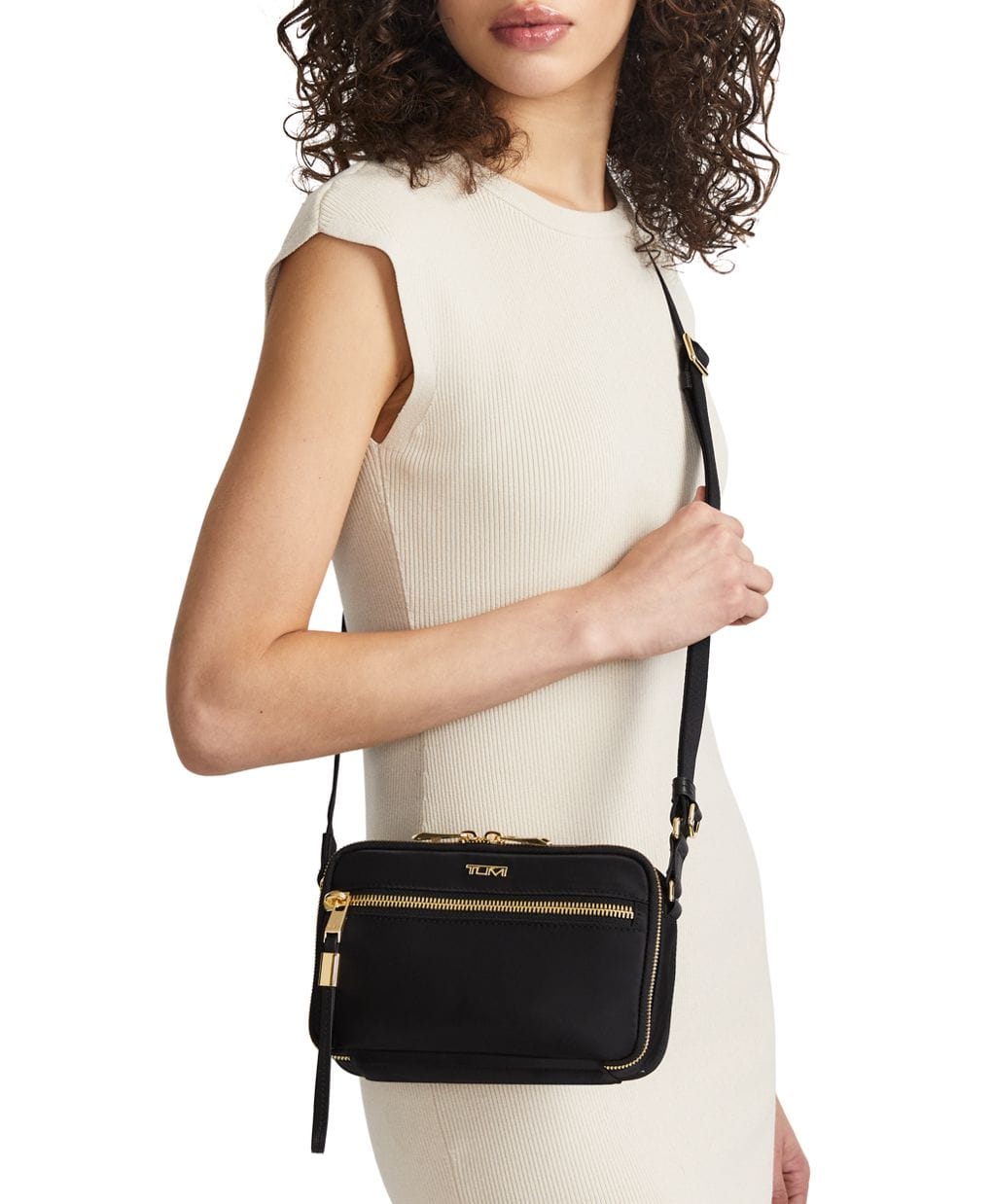 Tumi Voyageur Capri Crossbody Bag Langley Crossbody Black/Gold